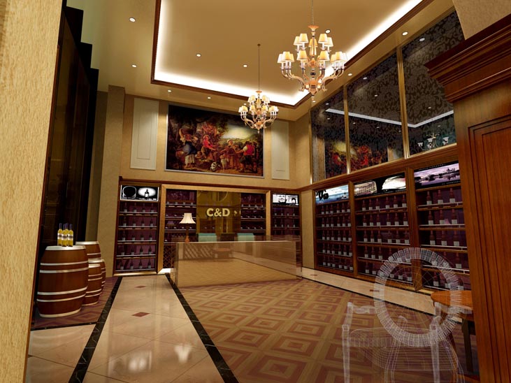 C&D酒庄展示柜设计